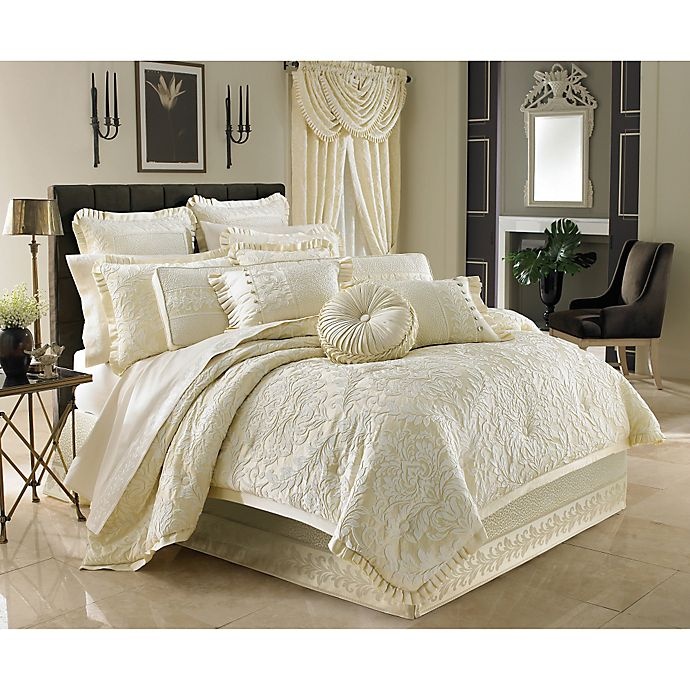 slide 1 of 1, J. Queen New York Marquis Queen Comforter Set - Ivory, 1 ct