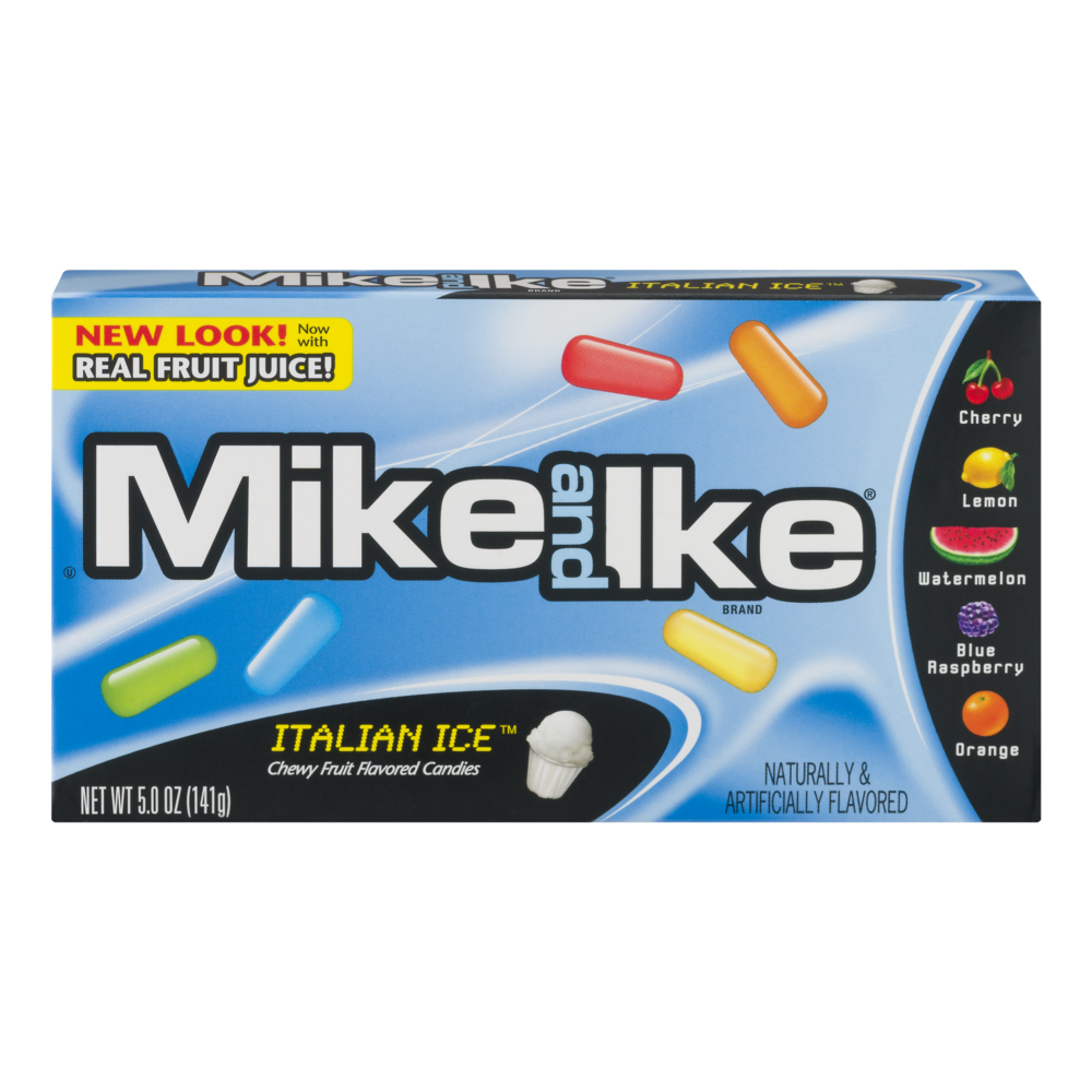 slide 1 of 4, MIKE AND IKE Italian Ice Fruit Flavored Candies, 1 ct