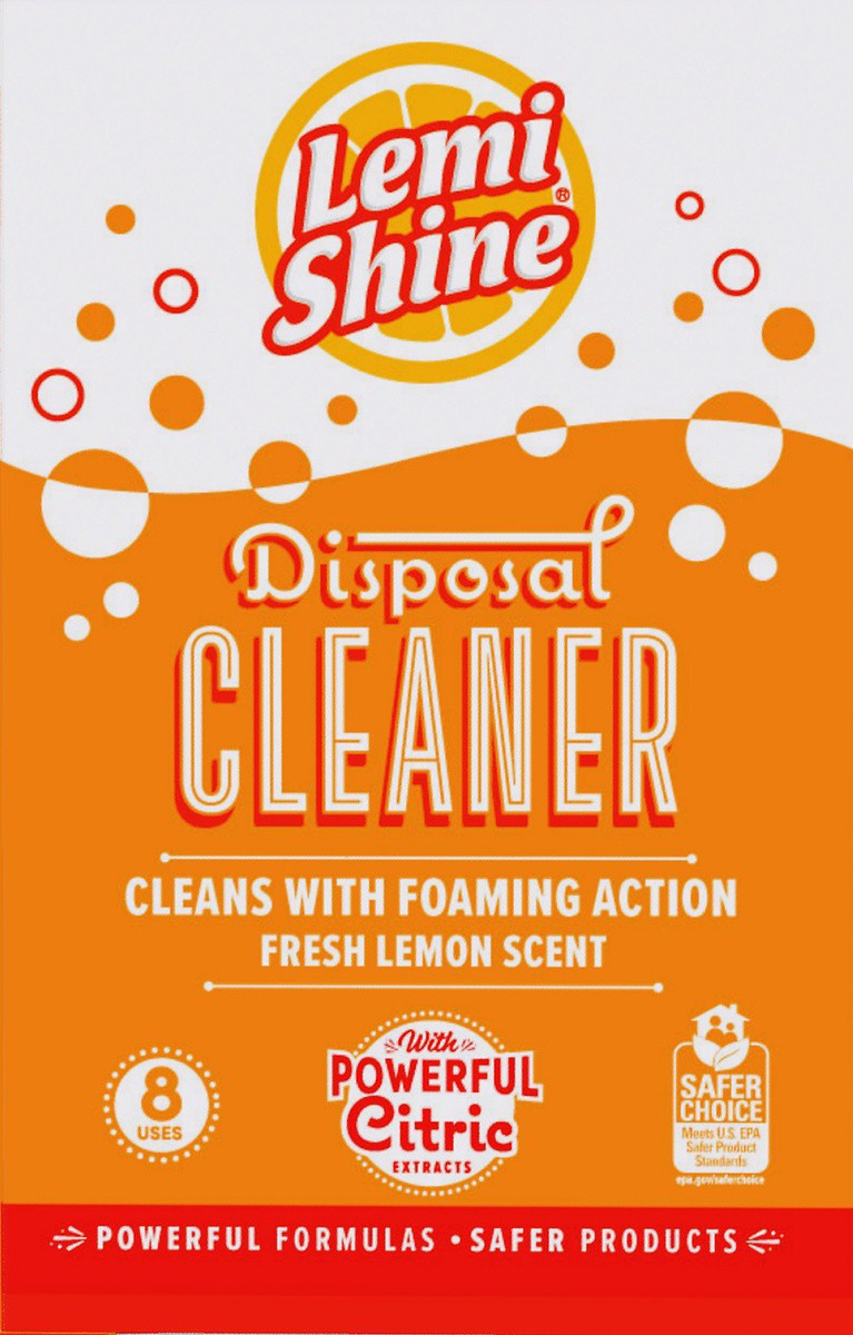 slide 4 of 7, Lemi Shine Lemon Scented Disposal Cleaner 8 Count, 8.46 oz