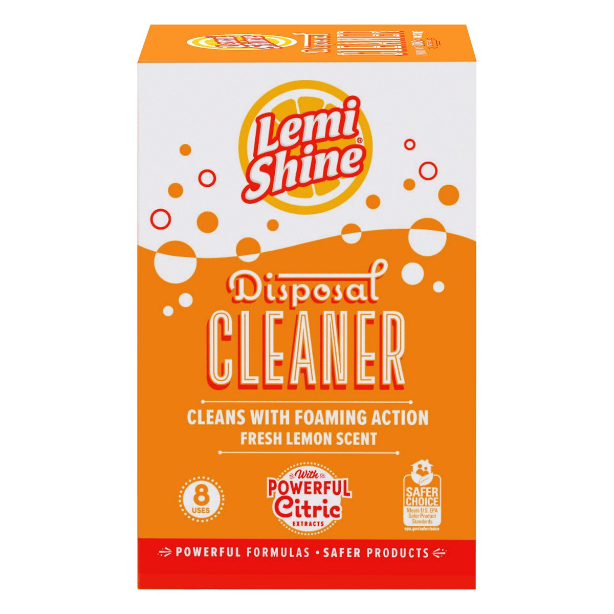 slide 1 of 7, Lemi Shine Lemon Scented Disposal Cleaner 8 Count, 8.46 oz