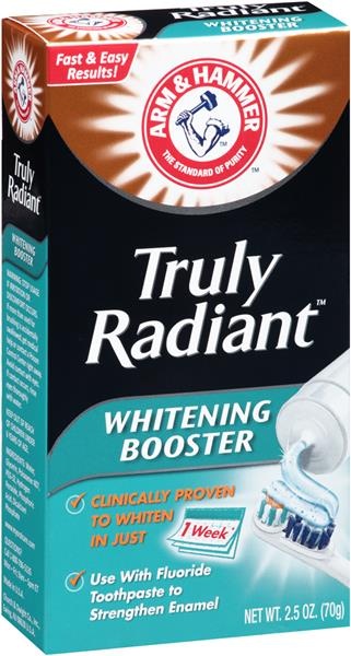 slide 1 of 1, ARM & HAMMER Truly Radiant Whitening Booster, 2.5 oz