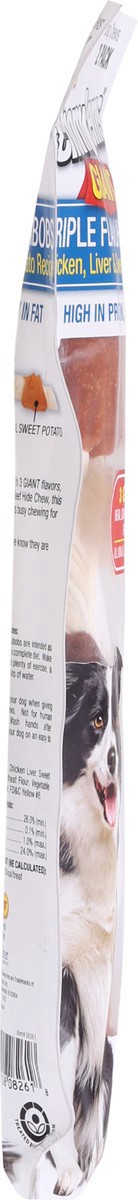 slide 9 of 11, Ruffin' It Chomp'ems Giant Triple Flavor Kabobs Dog Chews 2 ea, 2 ct