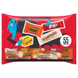 Hershey's Miniatures Assorted Flavored Halloween Candy Bag, 16.38 oz (55 Pieces)