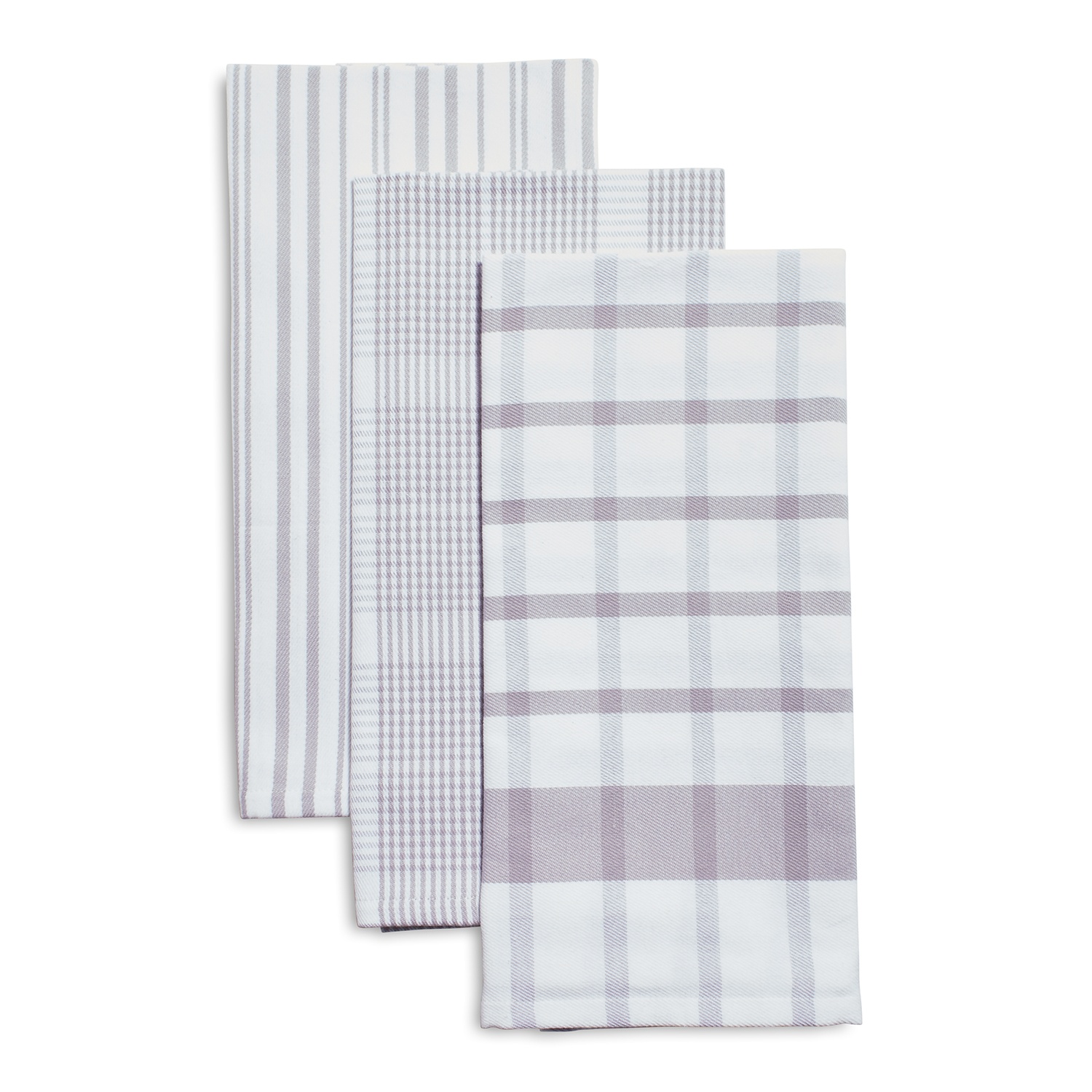 slide 1 of 1, Sur La Table Assorted Twill Kitchen Towels, Lavender, 3 ct; 28 in x 20 in