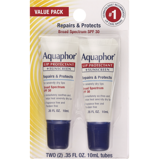 slide 1 of 1, Aquaphor Lip Spf 30 Dual Pack, 1 ct