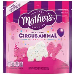 Mother's Original Circus Animal Cookies, Frosted, Resealable Bag - 9 oz