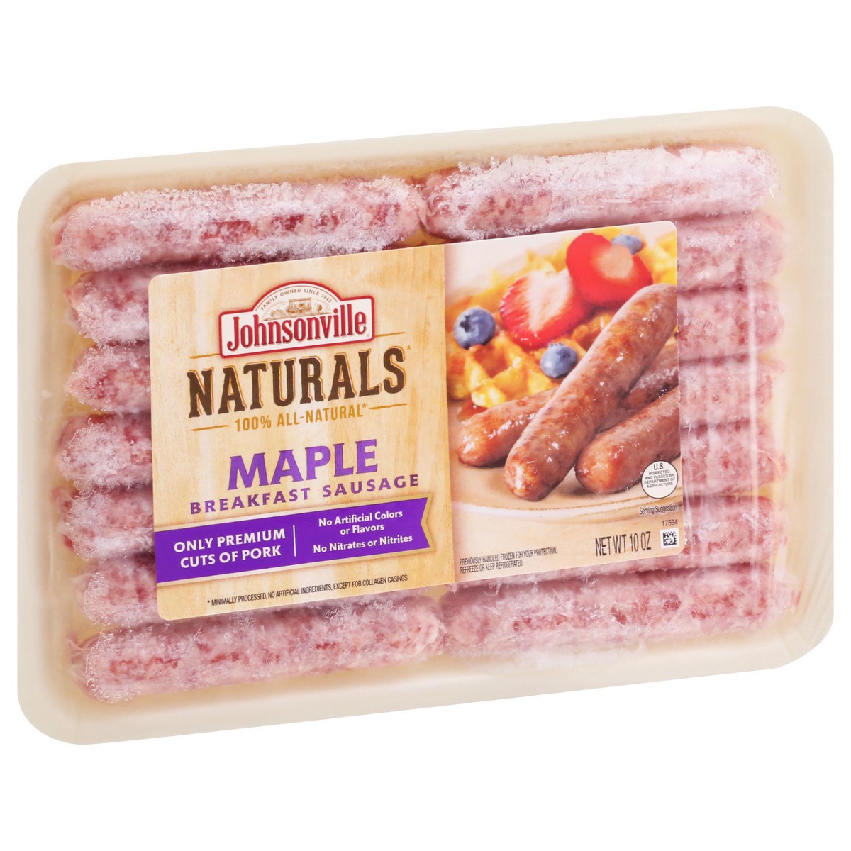 slide 7 of 9, Johnsonville Naturals Maple Breakfast Sausage 10 oz, 10 oz