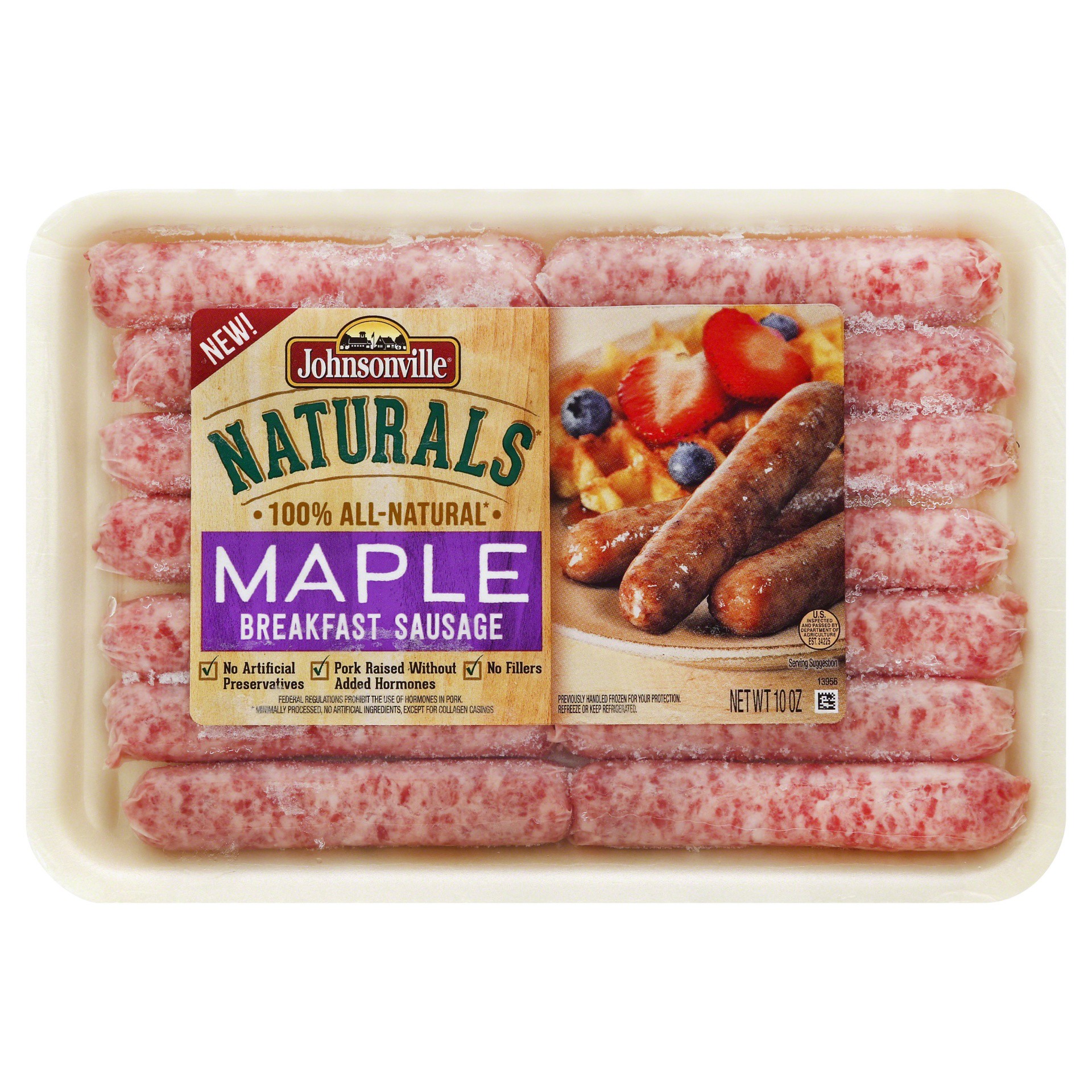 slide 1 of 9, Johnsonville Naturals Maple Breakfast Sausage 10 oz, 10 oz