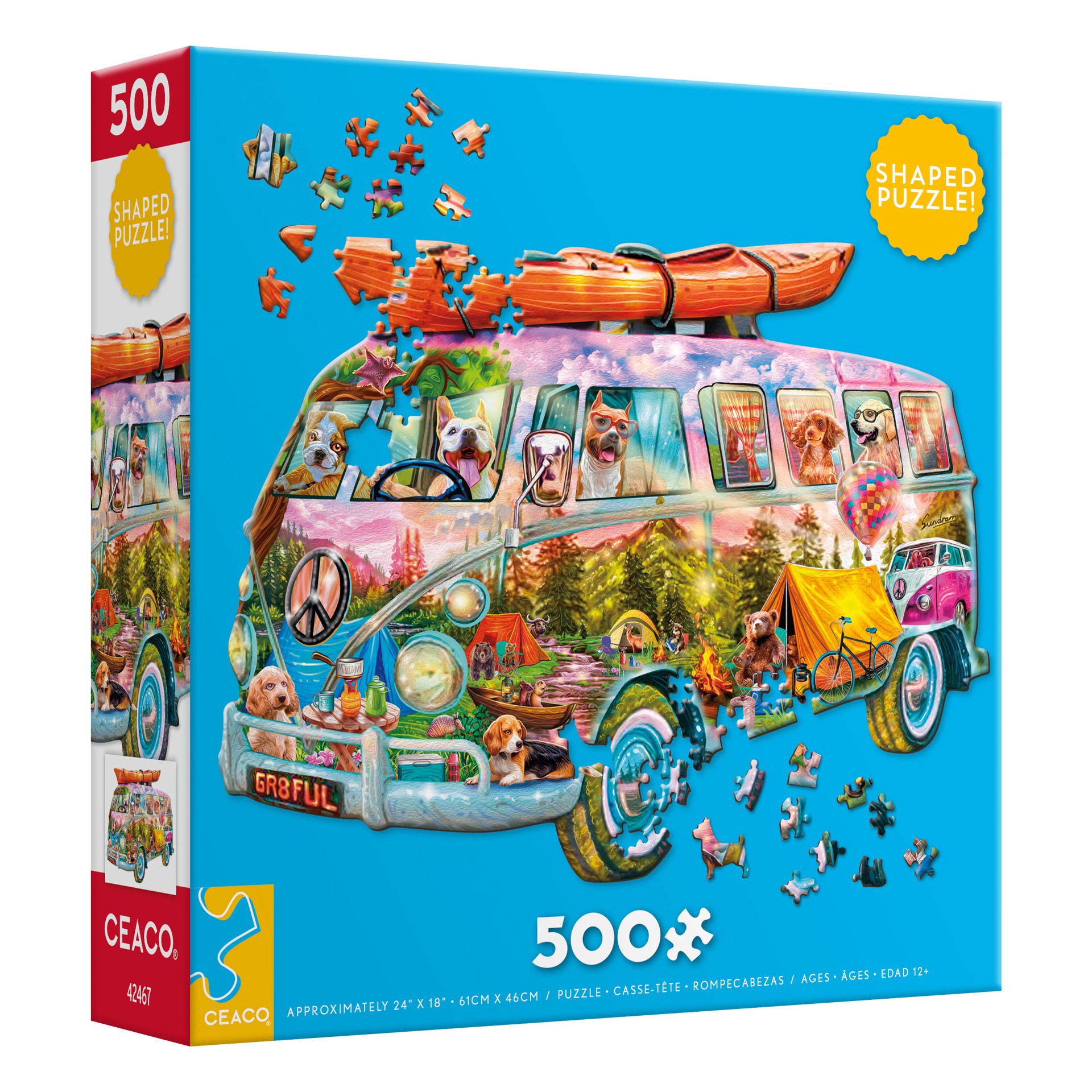 slide 3 of 7, Ceaco Assorted Ceaco Shaped Puzzle, includes 1 puzzle