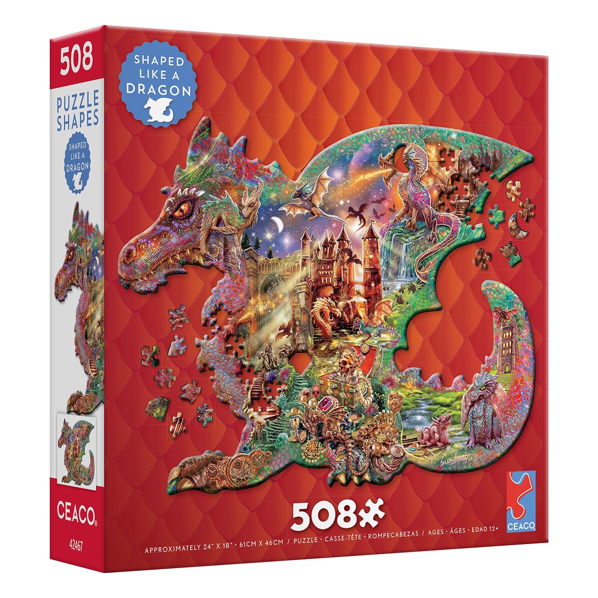 slide 4 of 7, Ceaco Assorted Ceaco Shaped Puzzle, includes 1 puzzle