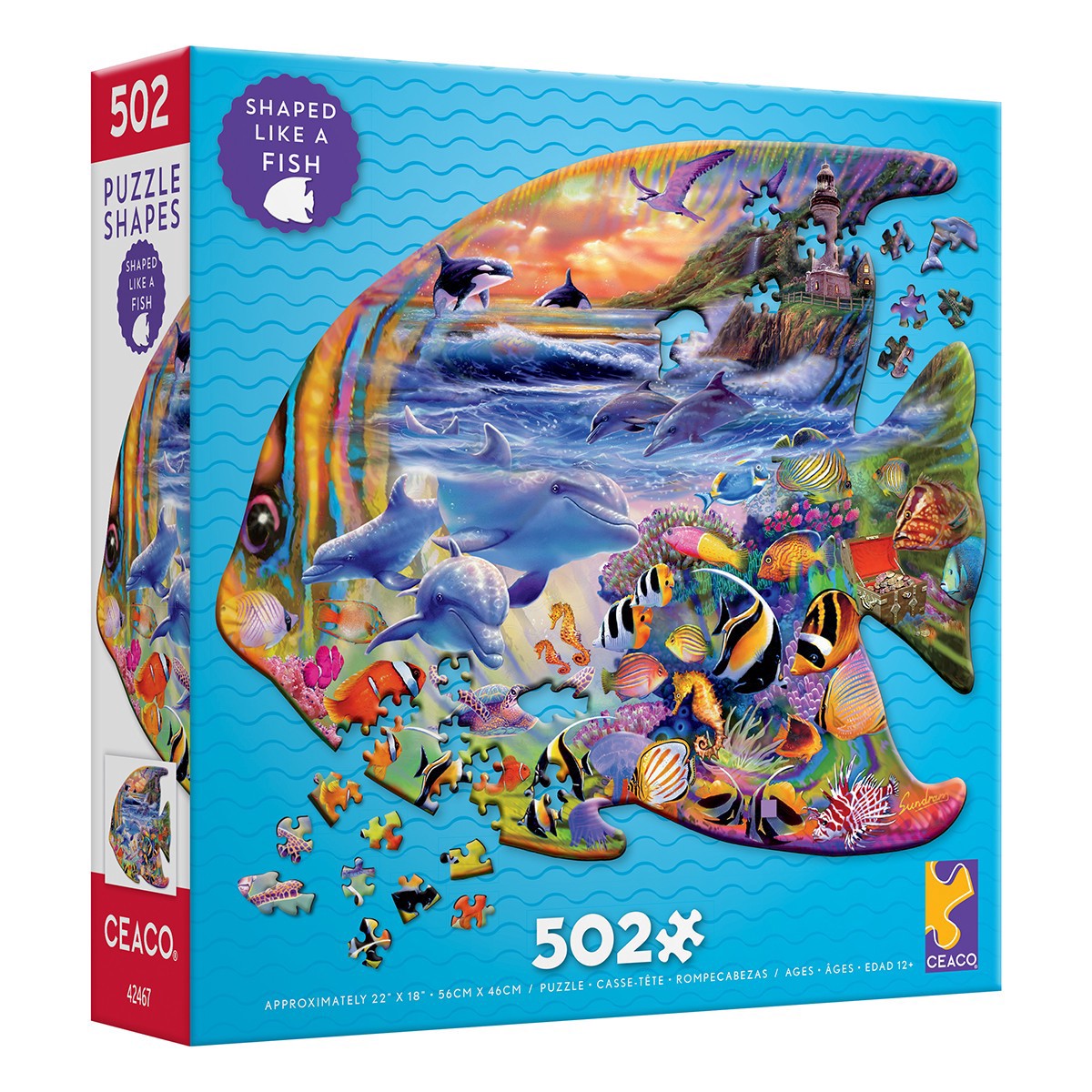 slide 2 of 7, Ceaco Assorted Ceaco Shaped Puzzle, includes 1 puzzle