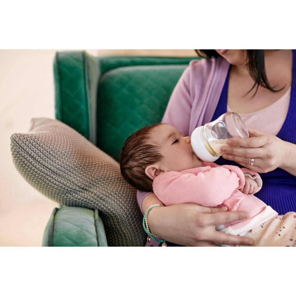 slide 13 of 39, Philips Avent Natural 0-3m 4 fl oz Glass Baby Bottle 1 Each, 1 ct