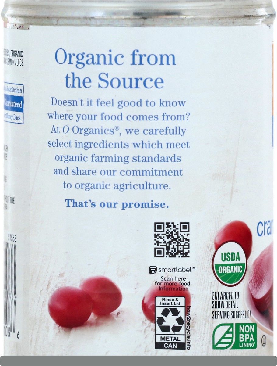 slide 7 of 9, O Organics Cranberry Sauce, Organic, Jellied, 14 oz