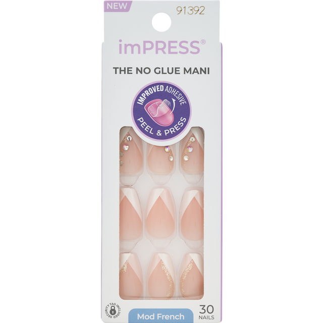 slide 1 of 1, Kiss Impress Nails - Glimpse, 1 ct