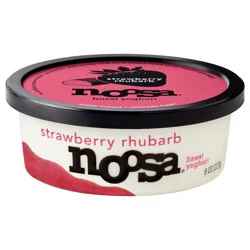 Noosa Strawberry Rhubarb Finest Yoghurt 8 oz