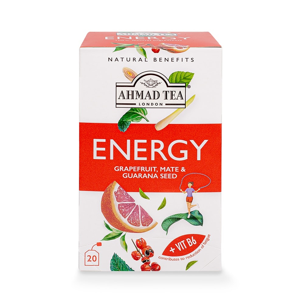 slide 1 of 1, Ahmad Tea Energy Tea, 20 ct