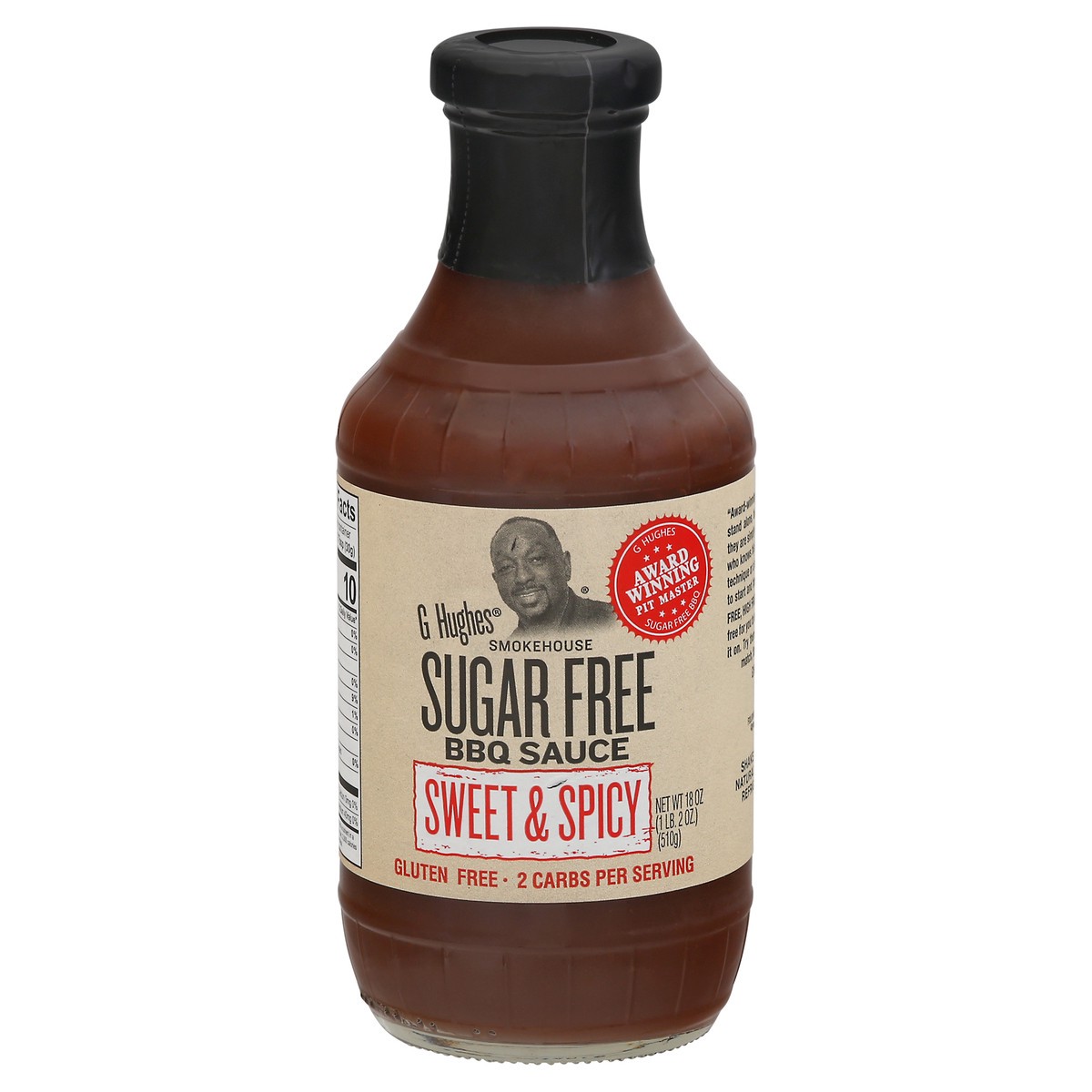 slide 3 of 14, G Hughes Sugar Free Sweet & Spicy BBQ Sauce 18 oz, 18 oz