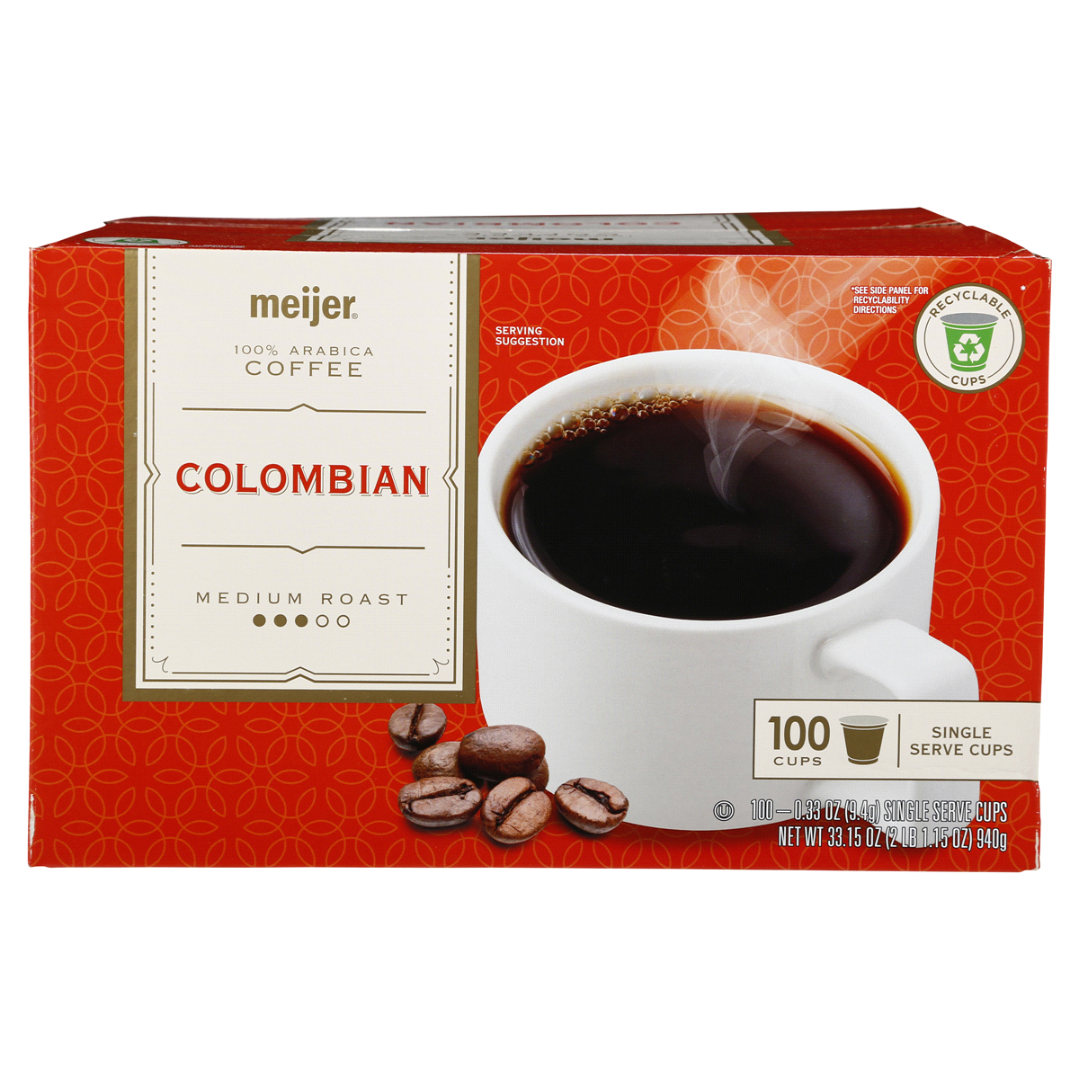 slide 1 of 1, Meijer Colombian Coffee Pod, 100 ct