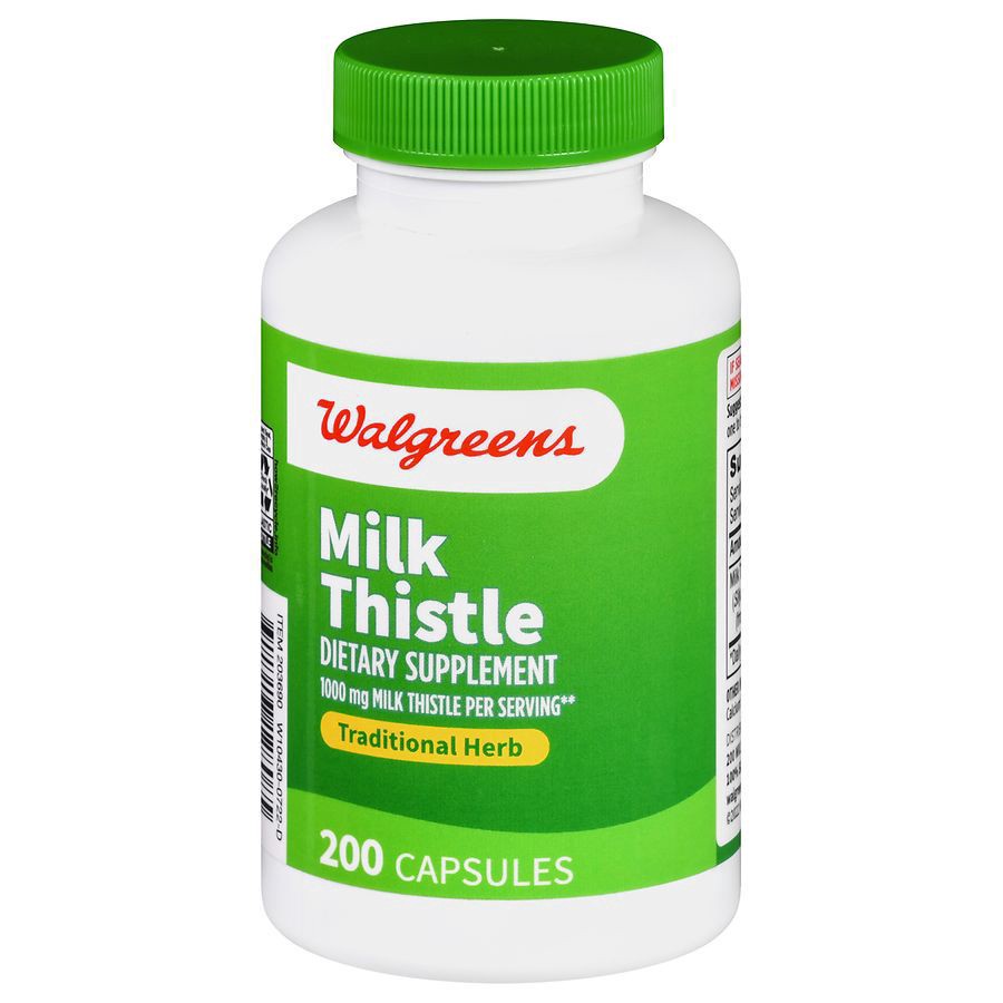 slide 1 of 5, Walgreens Milk Thistle Dietary Supplement, 200 ct