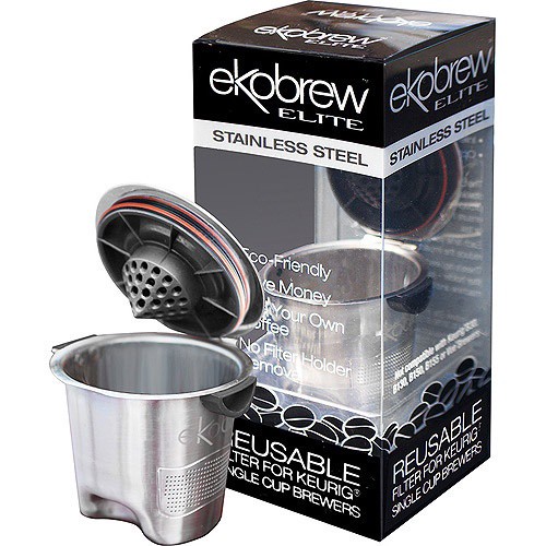 slide 1 of 1, Ekobrew Stainless Steel Elite Reusable Cup for Keurig K-Cup Brewing System, One Size