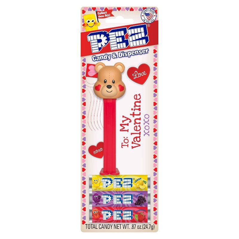 slide 2 of 4, PEZ Valentine's Dispenser (Packaging May Vary), 0.87 oz