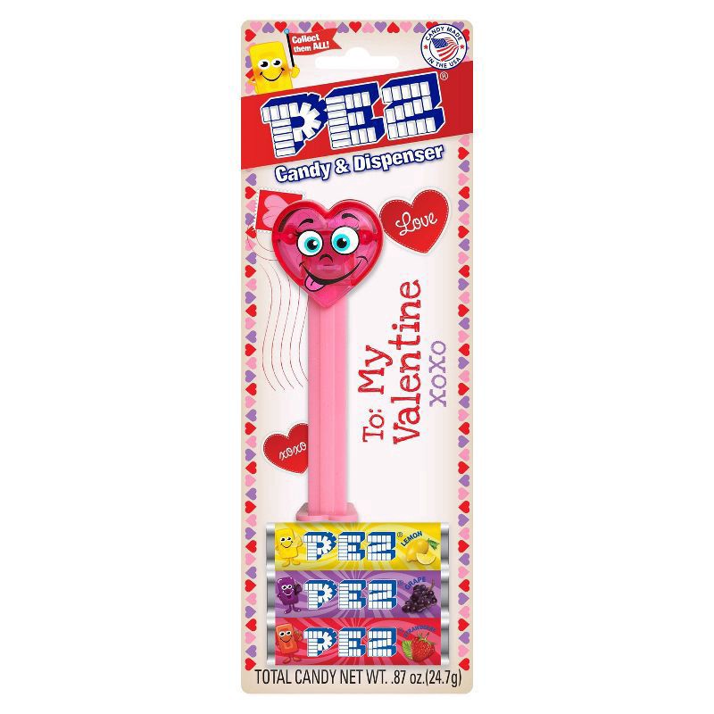 slide 4 of 4, PEZ Valentine's Dispenser (Packaging May Vary), 0.87 oz