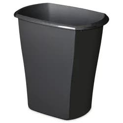 Sterilite Black Rectangular Waste Basket