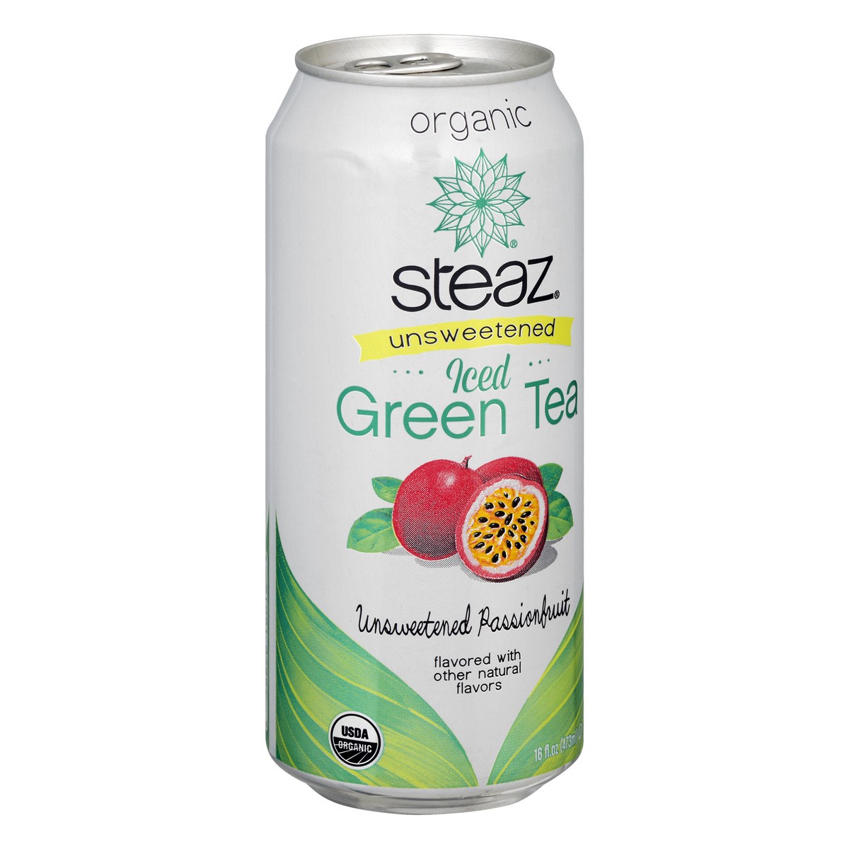 slide 5 of 12, Steaz Iced Unsweetened Passionfruit Green Tea 16 oz, 16 oz