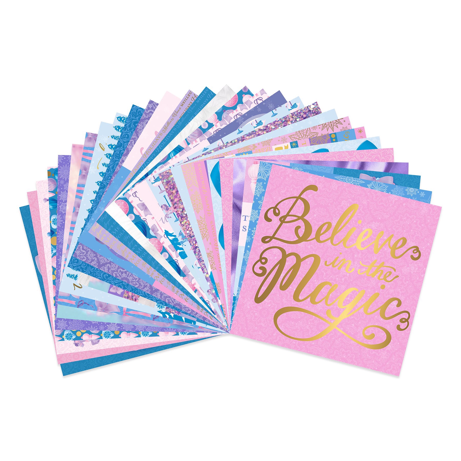 slide 2 of 3, 12" X 12" Frosted Fairytale Paper Pad, 58 Sheets By Recollections, 12 in x 12 in