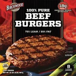 Frozen 100% Ground Beef Patties