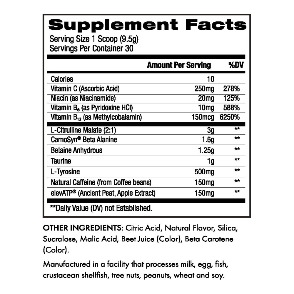 slide 3 of 3, Kore Nutrition Strawberry Lemonade Preworkout Supplement, 10.1 oz