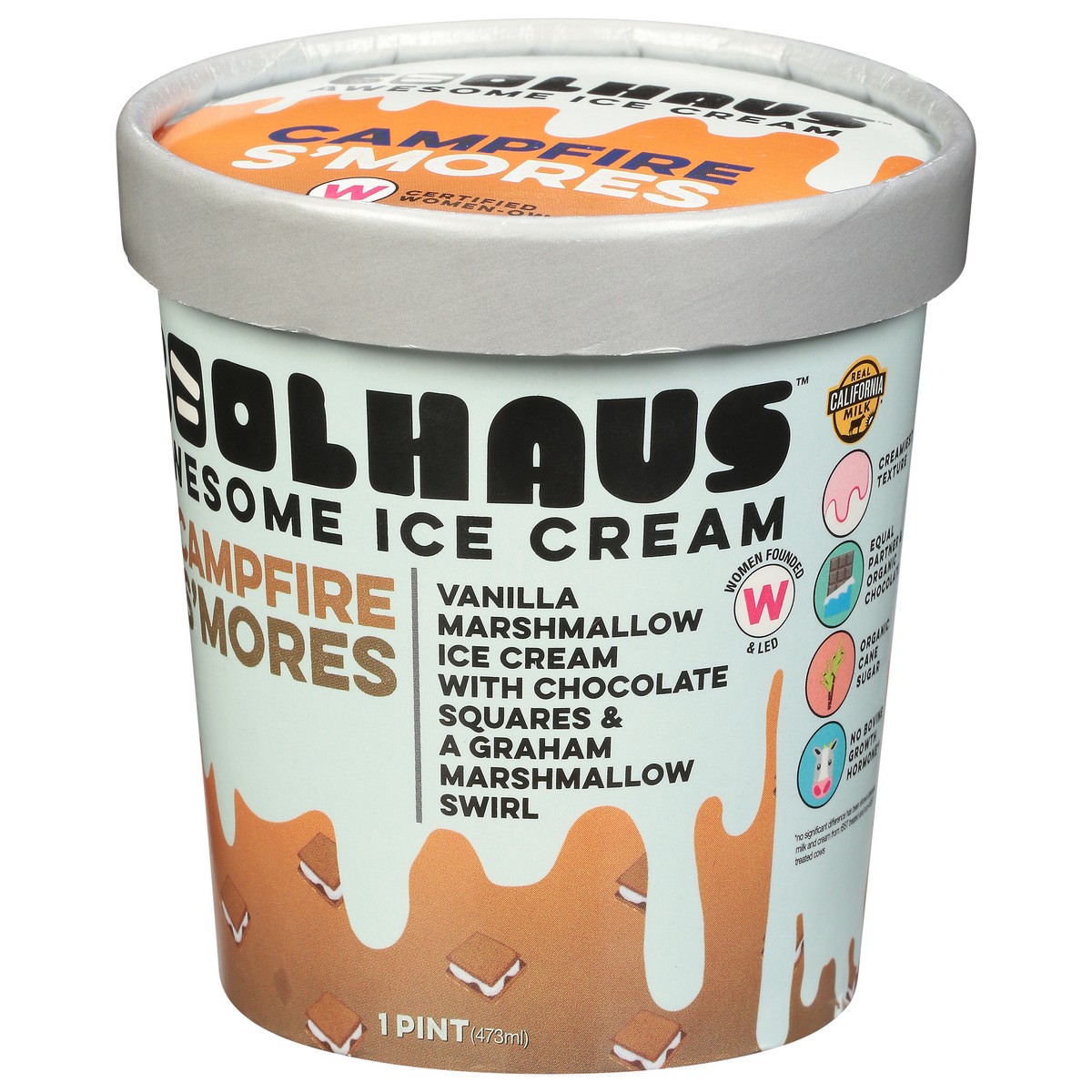 slide 3 of 9, Coolhaus Salty Smores Icecrm, 1 pint