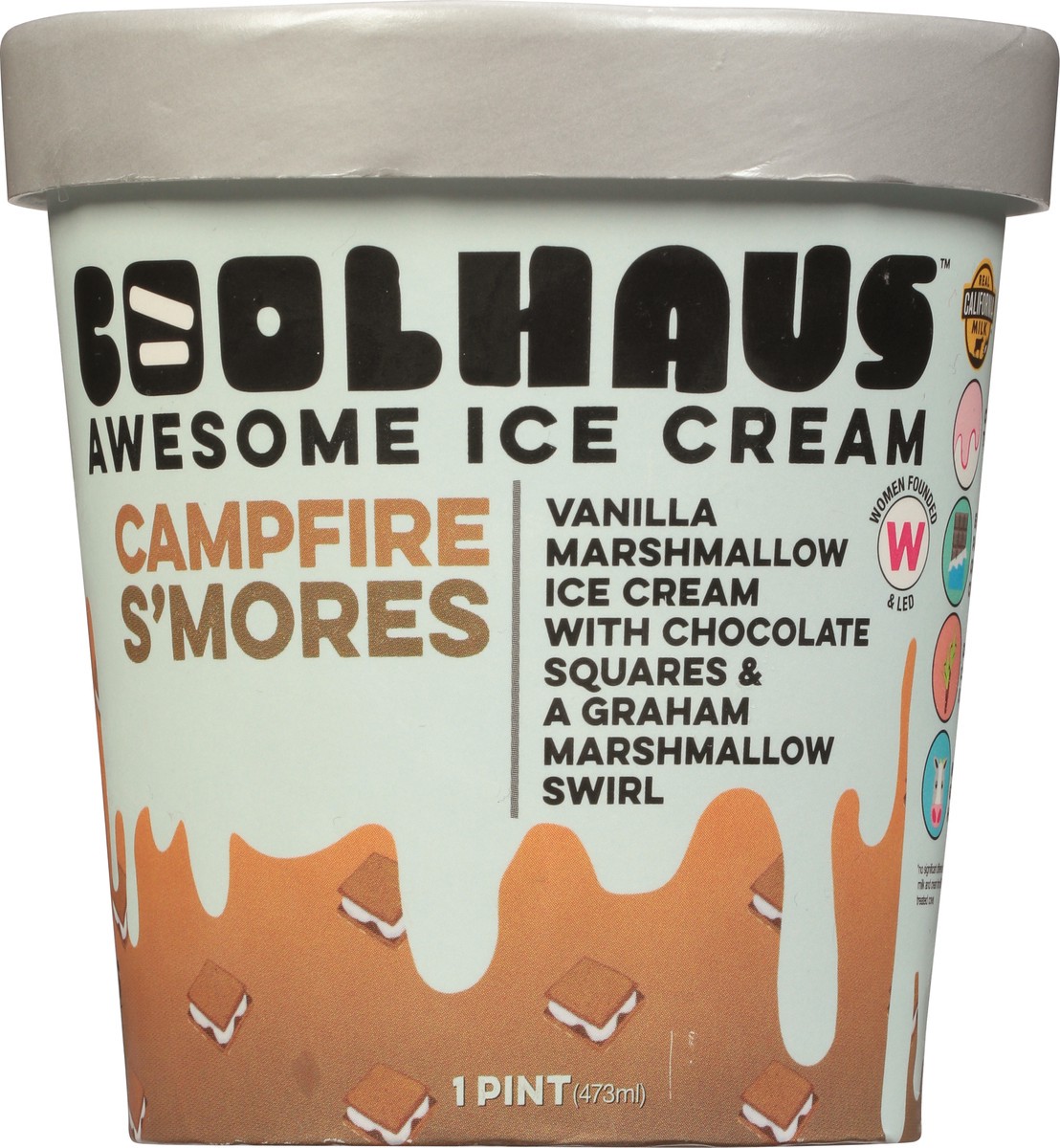 slide 6 of 9, Coolhaus Salty Smores Icecrm, 1 pint