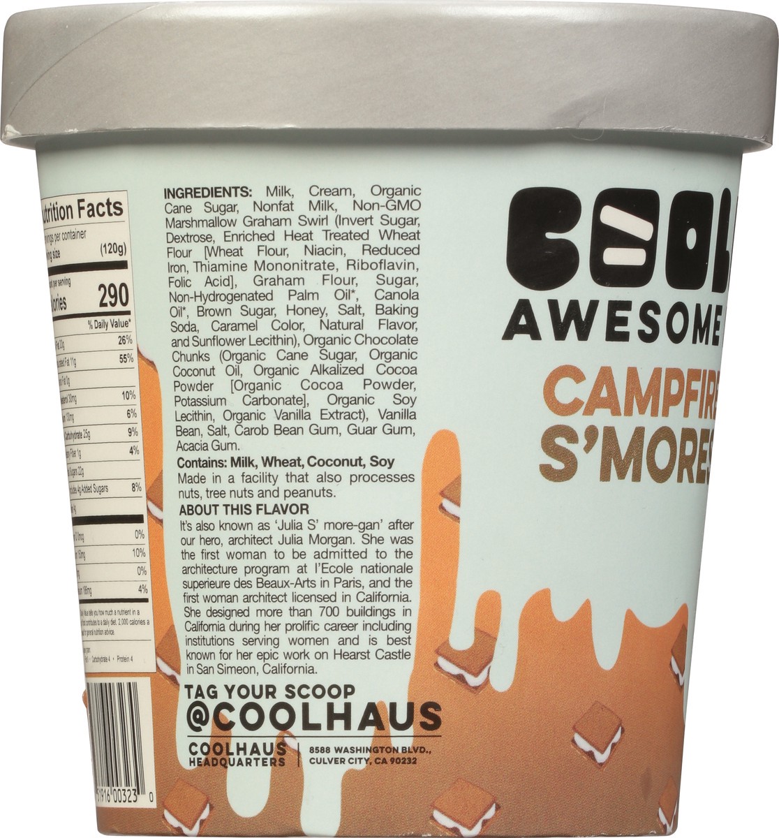 slide 7 of 9, Coolhaus Salty Smores Icecrm, 1 pint