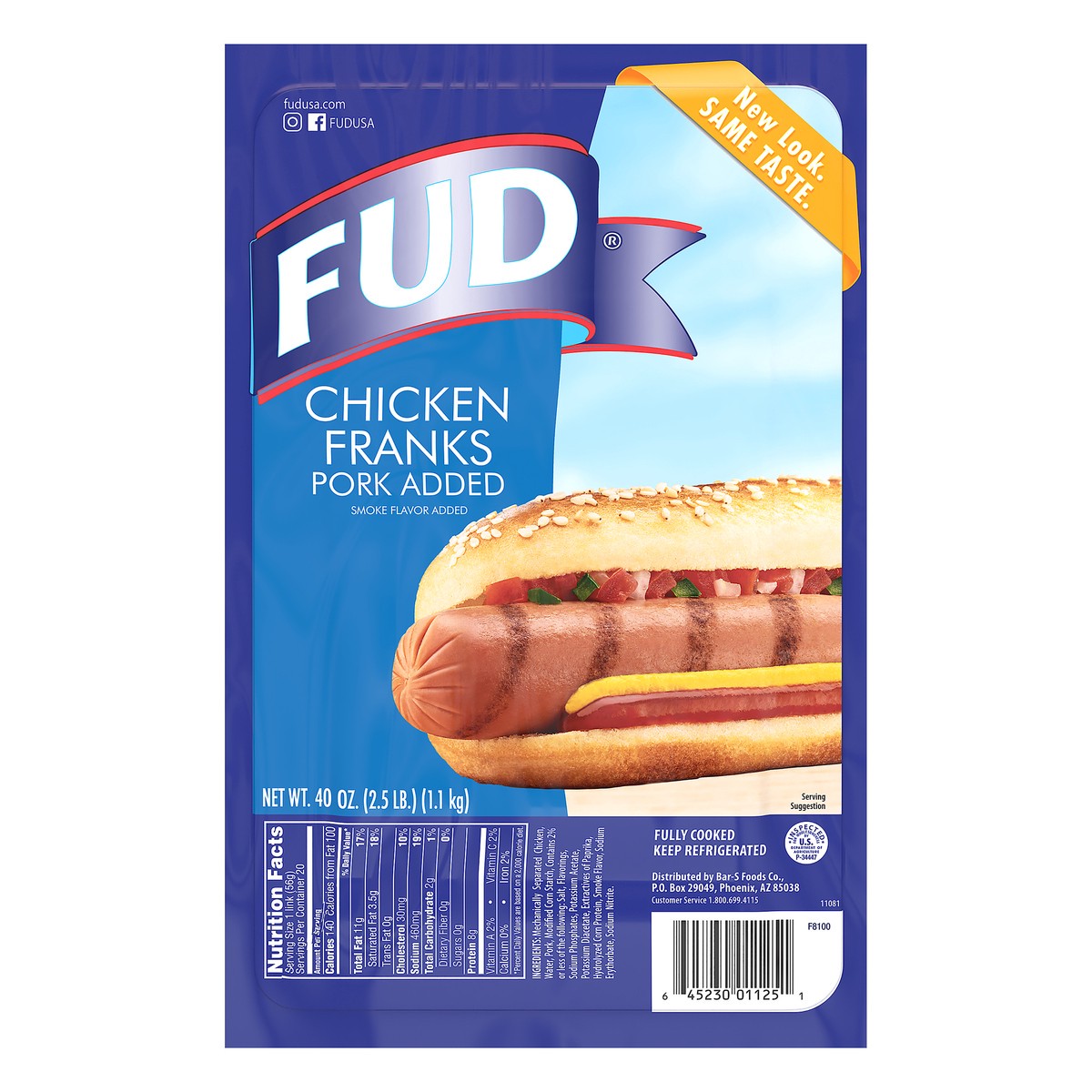 slide 1 of 13, FUD Chkn/Pork Salch, 7 oz