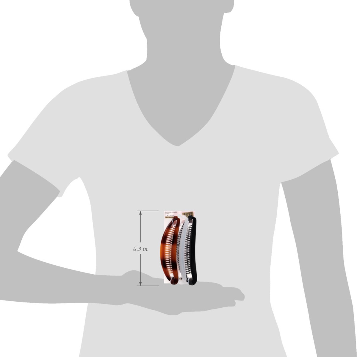 slide 11 of 12, scünci Banana Combs Savvy Value 3 Each, 3 ct