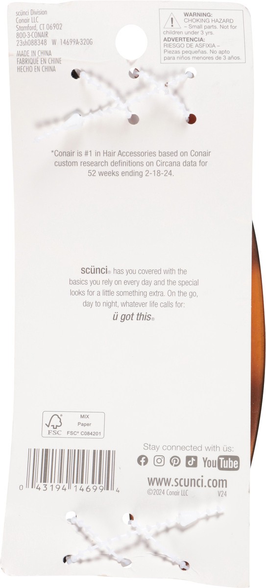 slide 6 of 12, scünci Banana Combs Savvy Value 3 Each, 3 ct