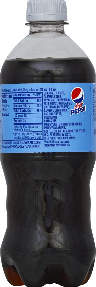 slide 6 of 6, Pepsi Diet Pepsi Classic Sweetener Blend Bottle, 20 fl oz