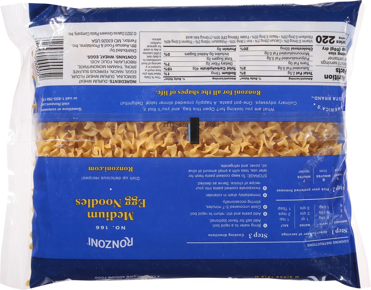 slide 3 of 14, Ronzoni No.166 Medium Egg Noodles 12 oz, 12 oz