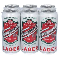 Narragansett Lager Beer 6 - 1 pt Cans