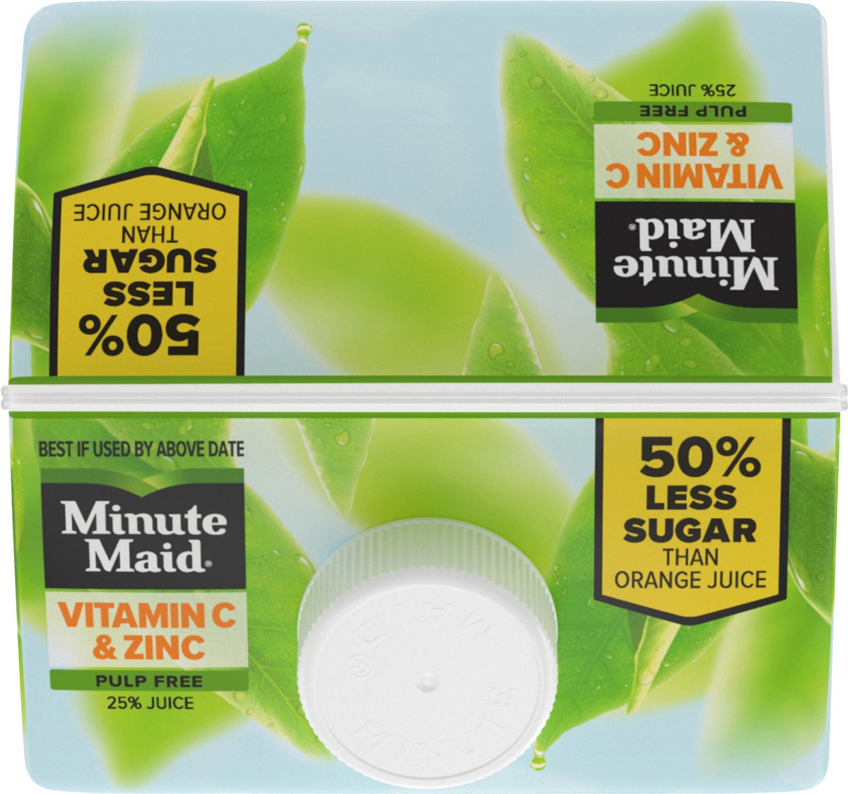 slide 7 of 7, Minute Maid Vitamin C & Zinc Orange Pulp Free (NC) Carton, 59 fl oz, 59 fl oz