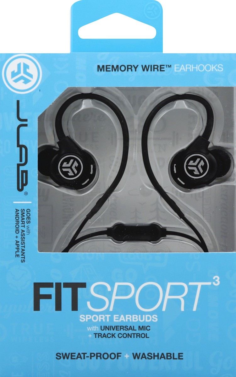 slide 3 of 9, JLab Fit Sport 3 Sport Earbuds 1 ea, 1 ct