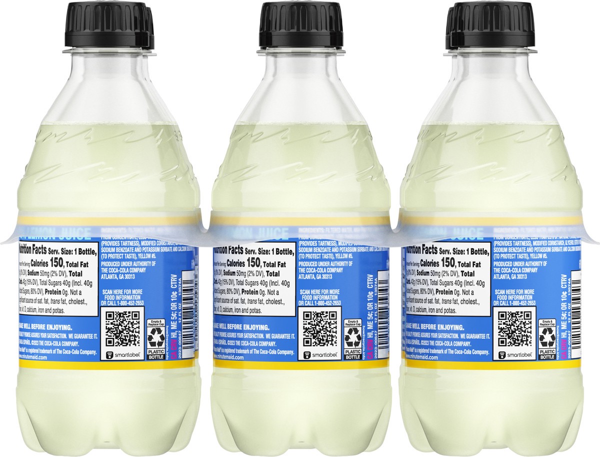 slide 3 of 12, Minute Maid Lemonade Bottles- 6 ct, 6 ct; 12 oz