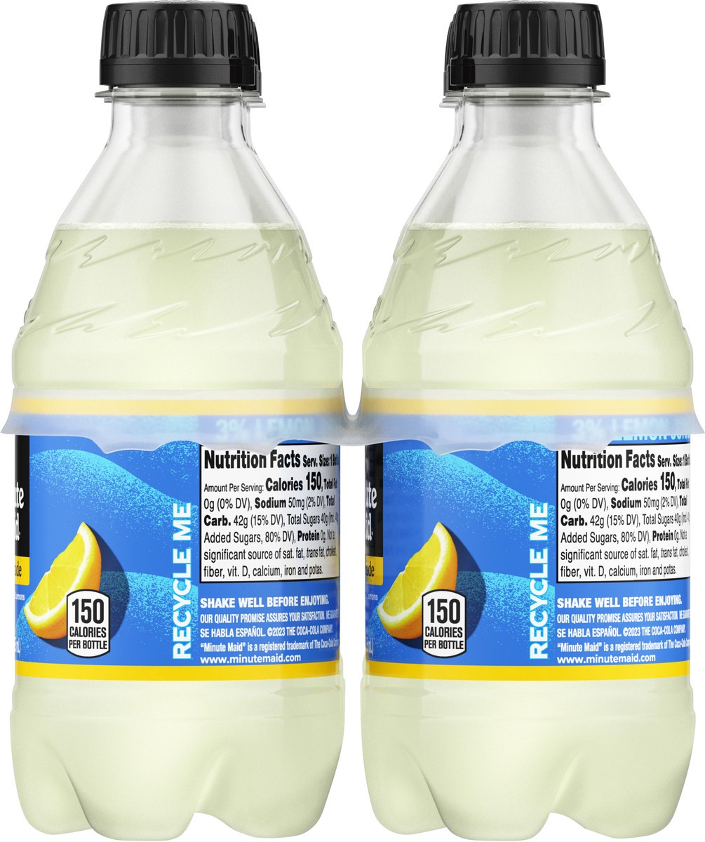 slide 6 of 12, Minute Maid Lemonade Bottles- 6 ct, 6 ct; 12 oz