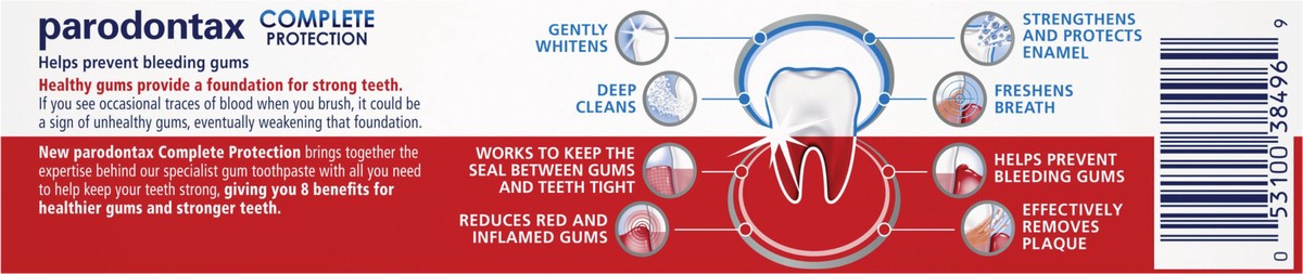 slide 4 of 9, Parodontax Complete Protection Gingivitis Toothpaste for Bleeding Gums, Pure Fresh Mint - 3.4 Ounces, 3.4 oz