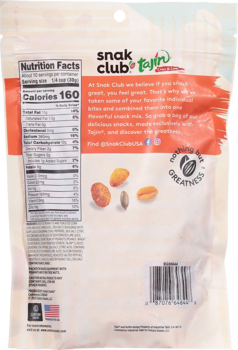 slide 13 of 14, Snak Club Family Size Tajin Fiesta Snack Mix, 11 oz