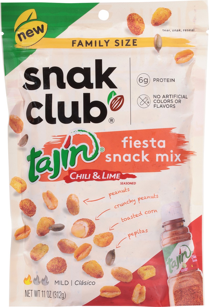 slide 14 of 14, Snak Club Family Size Tajin Fiesta Snack Mix, 11 oz