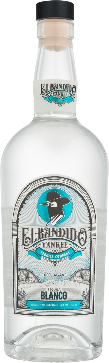 slide 4 of 11, El Bandido Yankee 100% Agave Blanco Tequila 750 ml, 750 ml