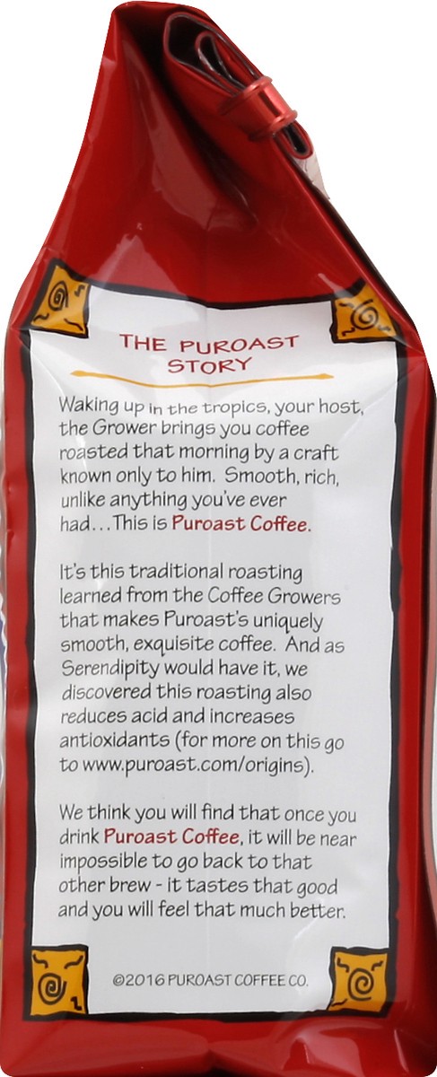 slide 8 of 9, Puroast Organic Low Acid Ground Vanilla Coffee 12 oz, 12 oz