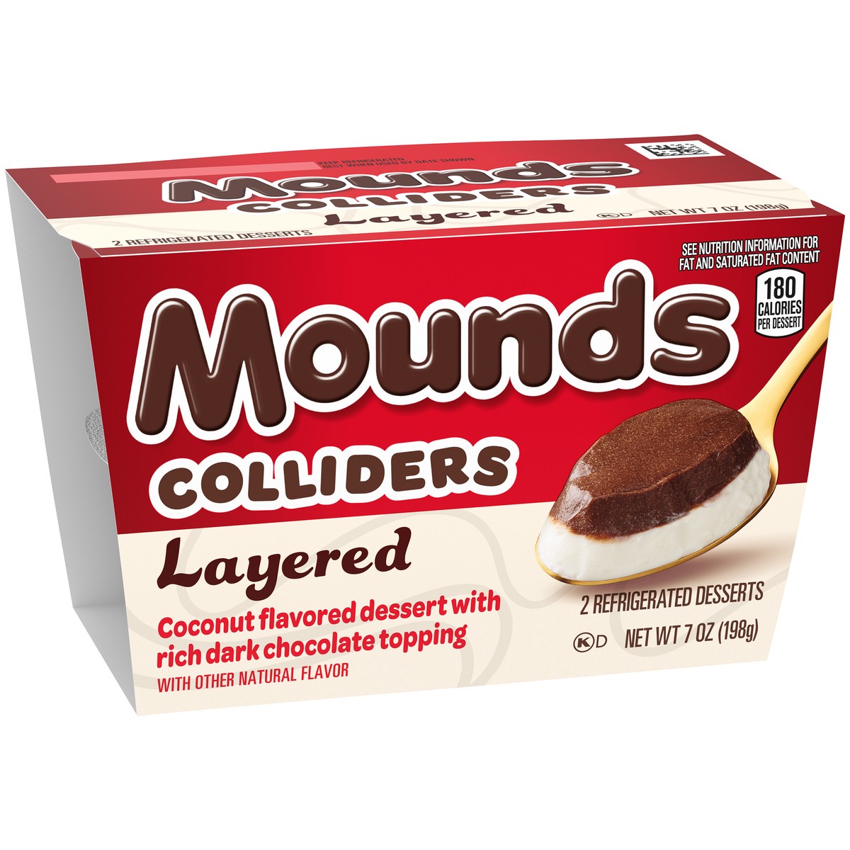 slide 6 of 9, COLLIDERS™ Layered MOUNDS Refrigerated Dessert, 2 ct Pack, 2 ct